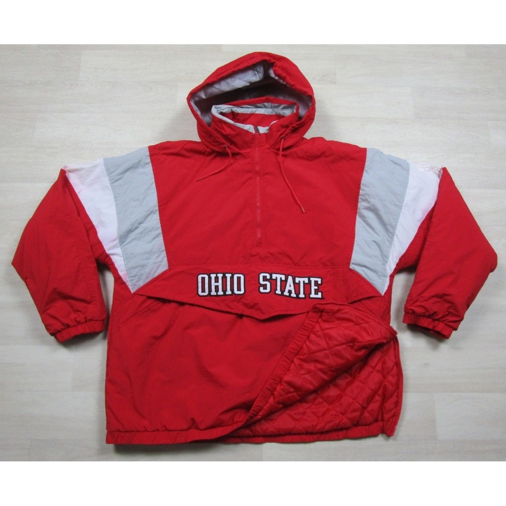 Vintage Y2K Ohio State Buckeyes Starter Jacket Men's (L) 1/2 Zip Pullover